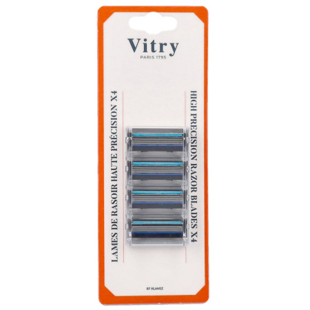 Vitry Hoge Precisie Scheermesjes 4 Stuks
