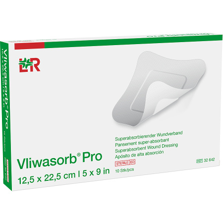 Vliwasorb Premium Verband 12,5x22,5cm 10 Stuks (32642)