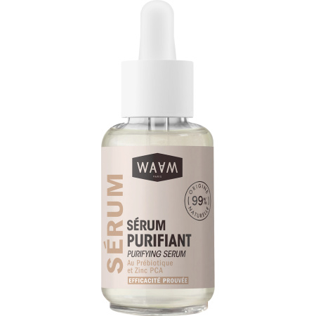 Waam Zuiverheid Zuiverend Serum Met Prebioticum En Zink-PCA Bio Pipetfles 30ml