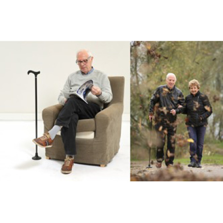Advys Wandelstok Met Stabicane Punt Donkergrijs 1 Stuk