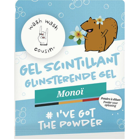 Wash Wash Cousin Glinsterende Gel Peoder 20g