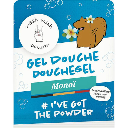 Wash Wash Cousin Douchegel Monoï Peoder 20g