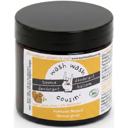 Wash Wash Cousin Deodorantbalsem Voor Alle Huidtypes Monoï 60ml