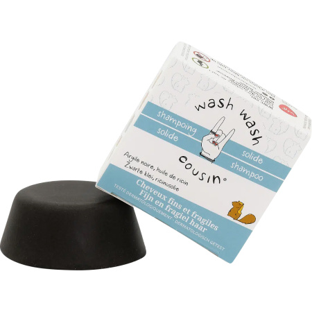 Wash Wash Cousin Solide Shampoo Fijn En Fragiel Haar 70g