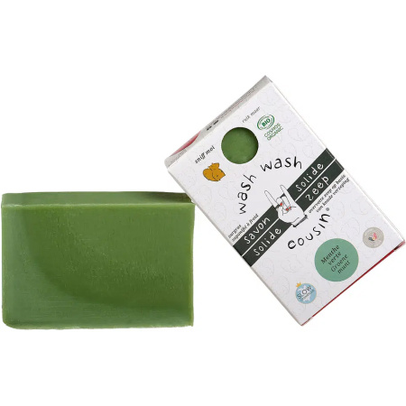 Wash Wash Cousin Solide Zeep Groene Munt 100g