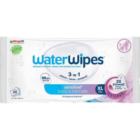 WaterWipes Adult Care Sensitive Wipes Vochtige Doekjes 30 Stuks