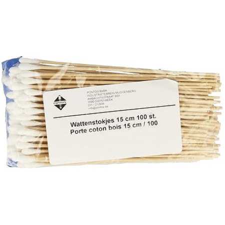 Pontos Wattenstaafjes Hout 15cm 100 Stuks