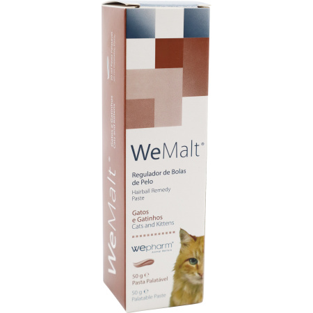 Wepharm Wemalt Haarbal Regulator Katten En Kittens 50g