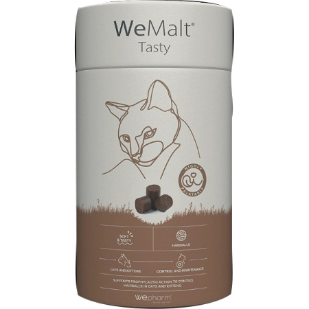 Wepharm WeMalt Tasty Tegen Haarballen 30 Kauwtabletten