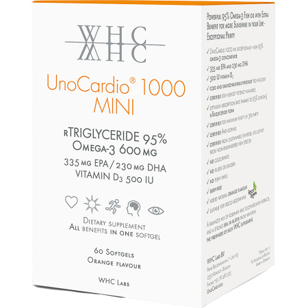 WHC UnoCardio 1000 Mini + Vitamine D 1000 60 Capsules