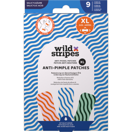 Wild Stripes Anti-Puistjes Patches XL Clear 9 Stuks