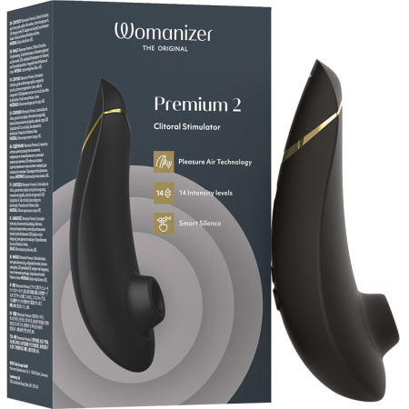 Womanizer Premium 2 Clitoris Stimulator Zwart 1 Stuk