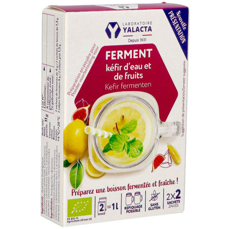 Yalacta Ferment Kefir Water En Fruit 4 Zakjes