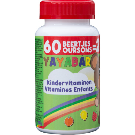 Yayabar Multivitaminen Beertjes Snoepjes 60 Stuks