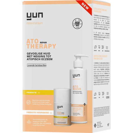 Yun ATO Repair Therapy Probiotische Reparatiecreme 50ml + Prebiotische Voedende Olie 200ml