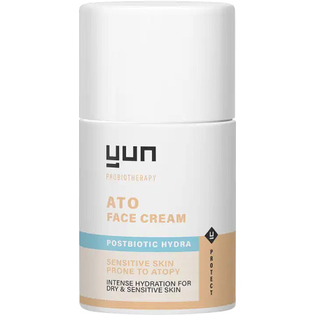 Yun ATO Gezichtscrème Postbiotic Hydra Zonder Parfum Gevoelige Atopische Huid 50ml