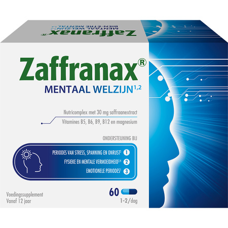 Zaffranax Saffraan Mentaal Welzijn En Positieve Stemming 60 Capsules