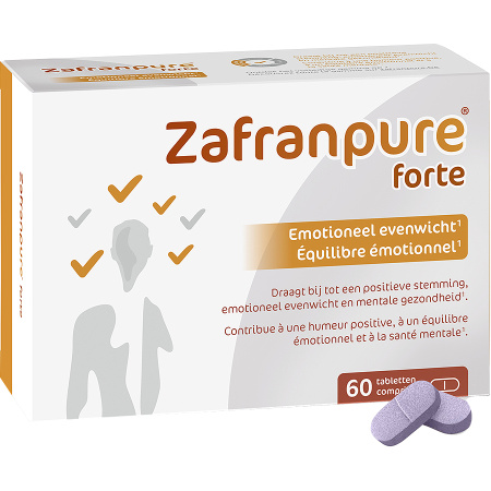 Zafranpure Forte Positieve Stemming Emotioneel Evenwicht En Mentale Energie 60 Tabletten