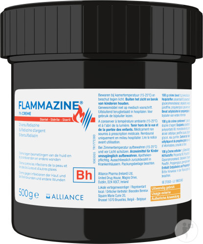 Flammazine Cr me 1 500g Newpharma Flammazine Cr me 1 500g Newpharma