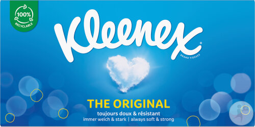 KLEENEX Fazzoletti Originali Box Da 72 Pezzi - Confezione Da 72 Fazzoletti, Morbidi E Resistenti