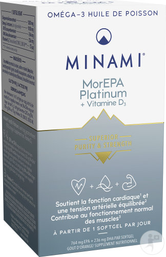Minami MorEPA Platinum Smart Fats Sinaasappelsmaak 120 Softgels | Newpharma